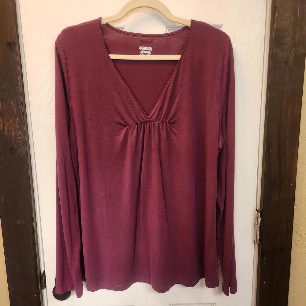 Columbia Women's Purple Long Sleeve Top- Size XL